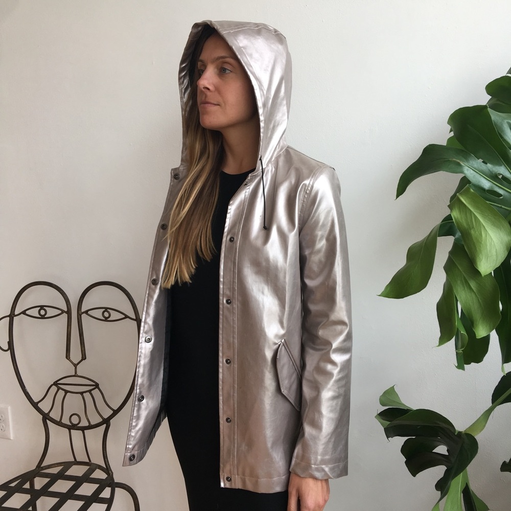 Top shop Metallic raincoat